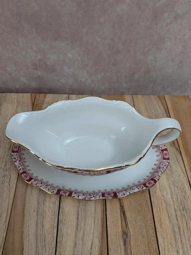 Salt cellar Seltmann Weiden Bavaria Theresia red – photo 2
